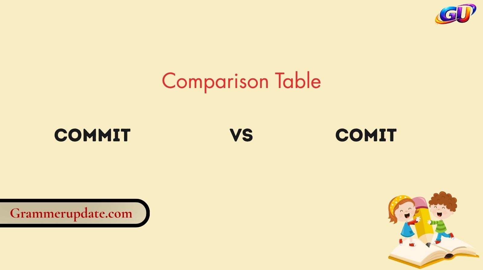 Commit vs Comit: Correct Spelling And Usage Explained