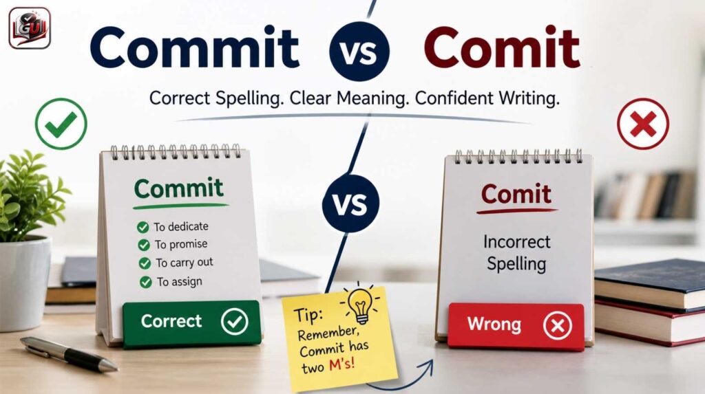 Commit vs Comit: Correct Spelling And Usage Explained
