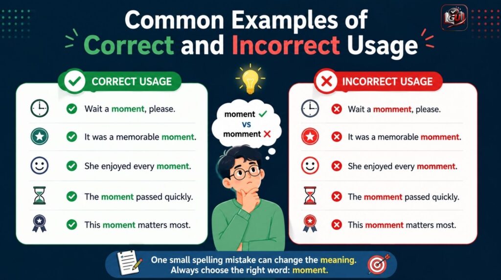 Common Examples of Correct and Incorrect Usage