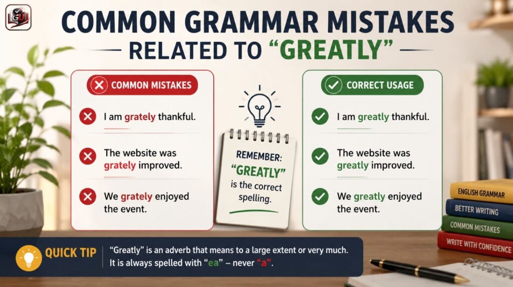 Common Grammar Mistakes Related to “Greatly”