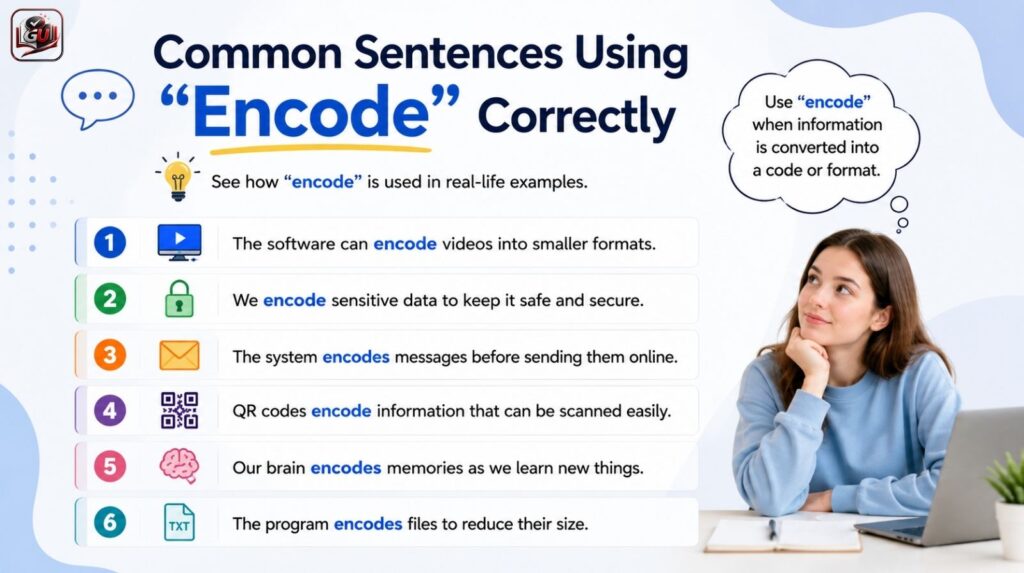 Common Sentences Using “Encode” Correctly
