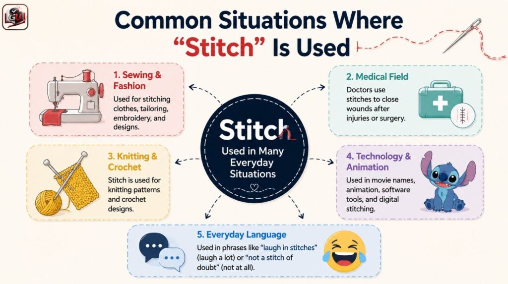Common Situations Where “Stitch” Is Used