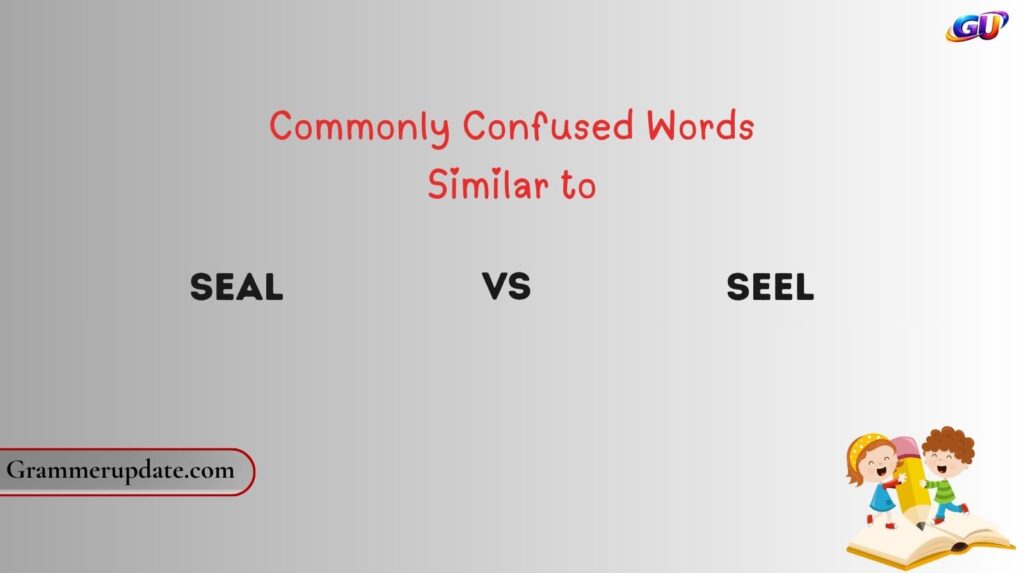 Commonly Confused Words Similar to Seal vs Seel
