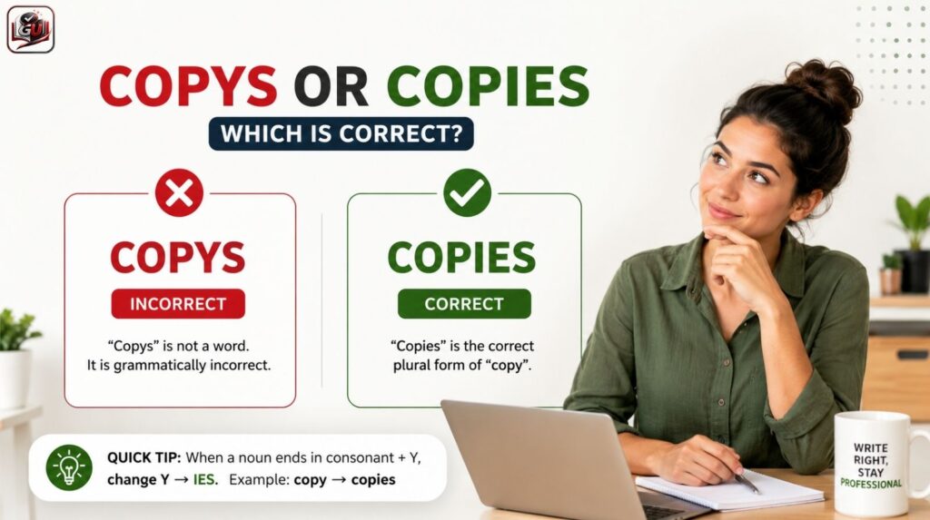 Copys or Copies Which Is Correct? Complete Grammar Guide