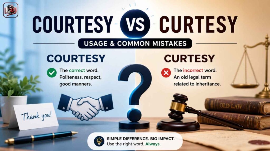 Courtesy vs Curtesy: Usage And Common Mistakes Explained