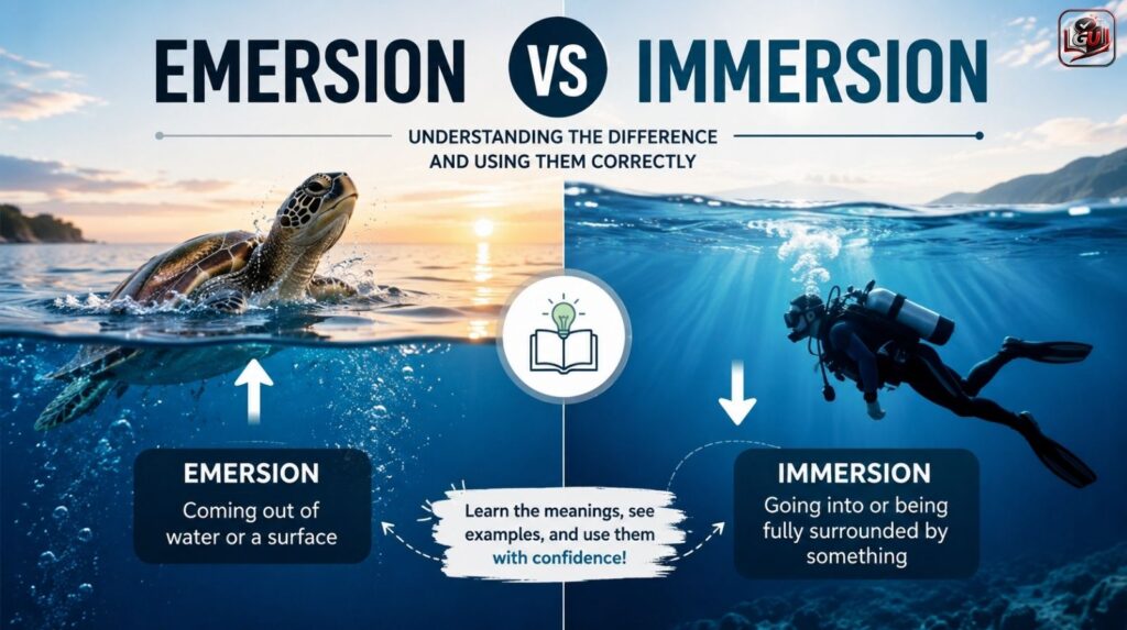 Emersion vs Immersion: Differences And Correct Usage
