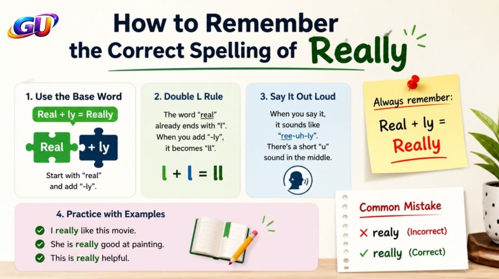 How to Remember the Correct Spelling of ReallyHow to Remember the Correct Spelling of Really