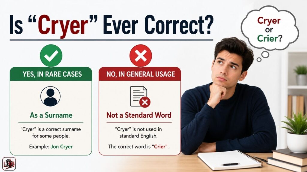 Is “Cryer” Ever Correct?