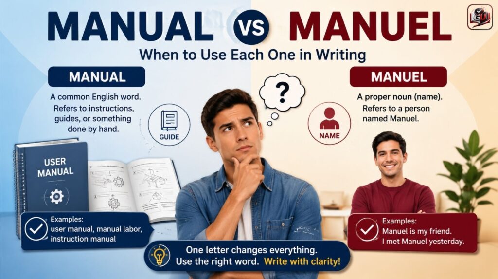 Manual vs Manuel: When To Use Each One In Writing (Complete Guide)