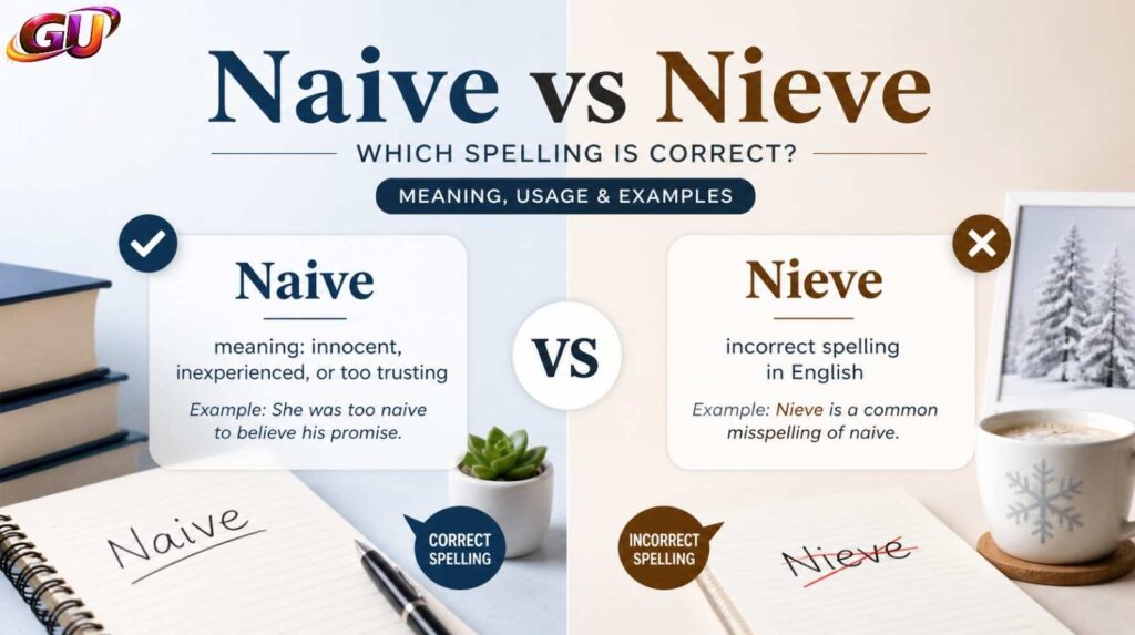 Naive vs Nieve: Which Spelling Is Correct And How To Use It?