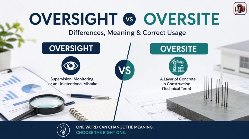 Oversight vs Oversite: Differences And Correct Usage Explained