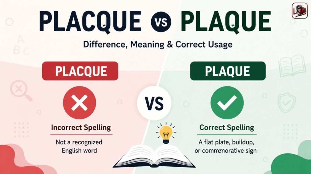 Placque vs Plaque Difference And Correct Usage