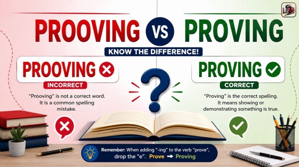 Prooving vs Proving: What’s The Correct Spelling?