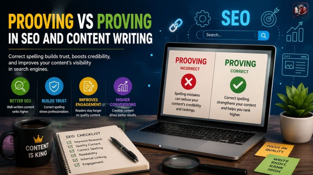 Prooving vs Proving in SEO and Content Writing