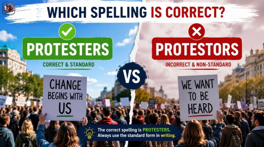 Protestors or Protesters: Which Spelling Is Actually Correct?