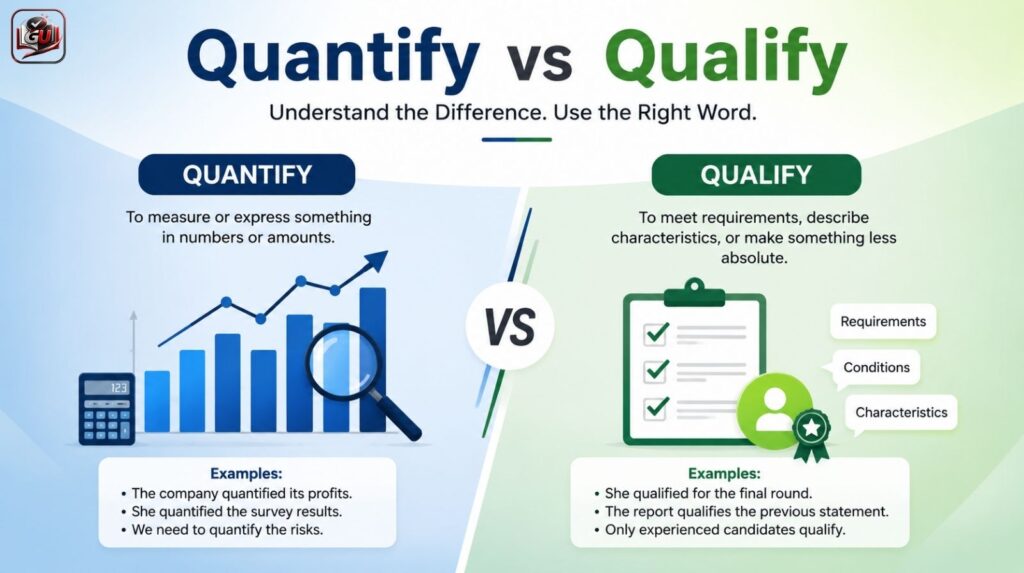 Quantify vs Qualify: Differences And Correct Usage
