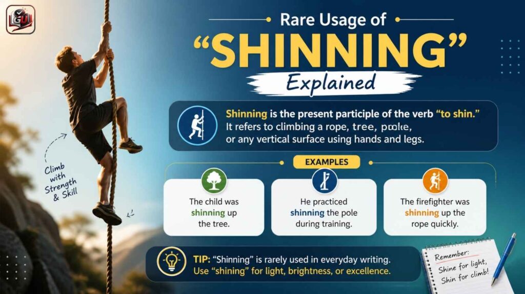 Rare Usage of “Shinning” Explained