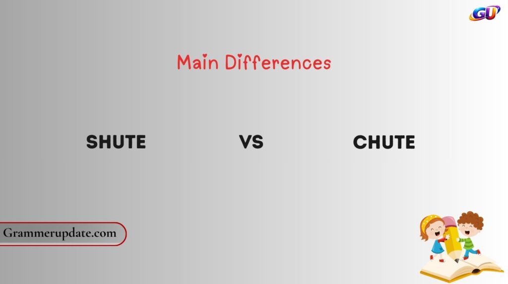 Shute vs Chute: Main Differences