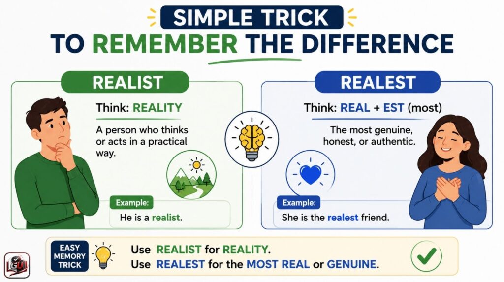 Simple Trick to Remember the Difference