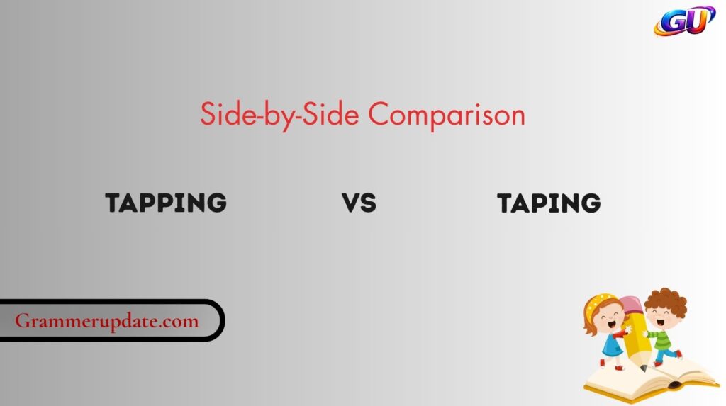 Tapping vs Taping: Side-by-Side Comparison