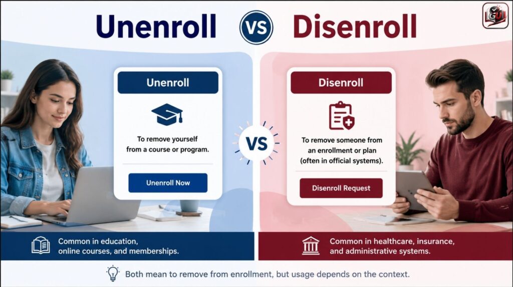 Unenroll vs Disenroll: Differences with Complete Guide