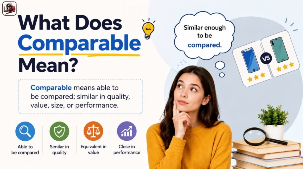 What Does Comparable Mean?