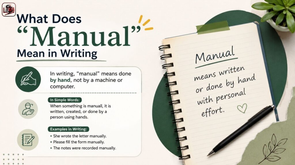 What Does “Manual” Mean in Writing?
