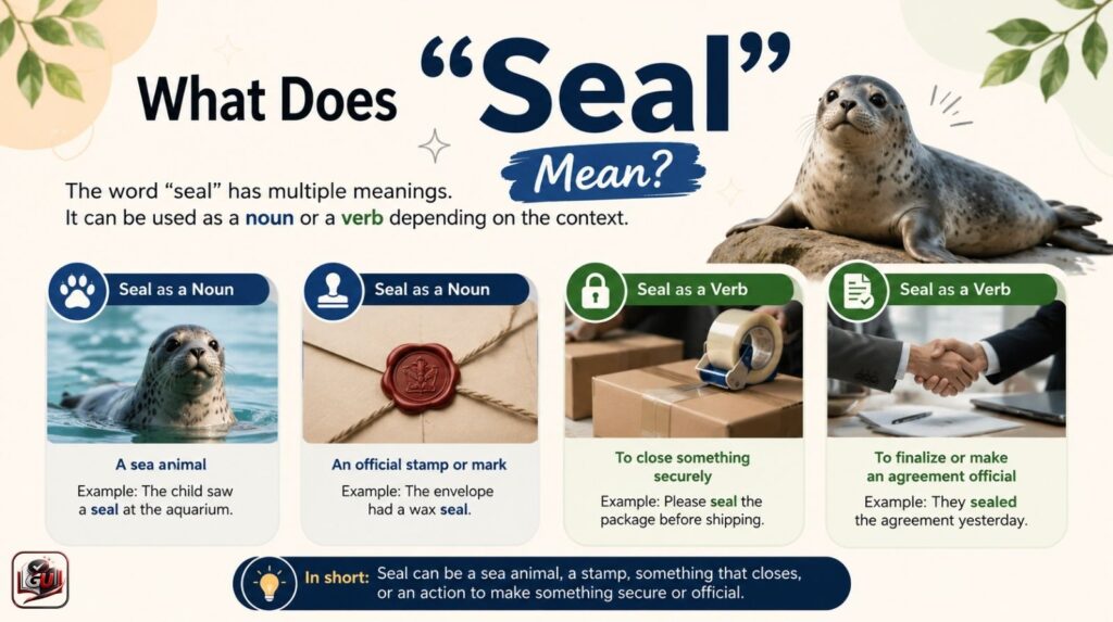 What Does “Seal” Mean?