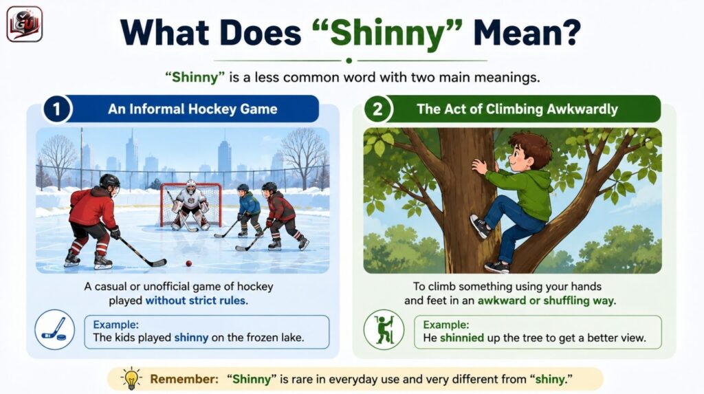 What Does “Shinny” Mean?