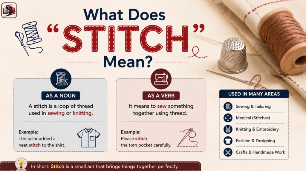 What Does “Stitch” Mean?