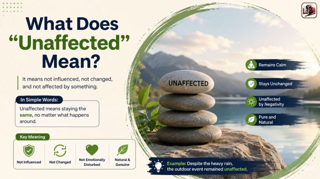 What Does “Unaffected” Mean?