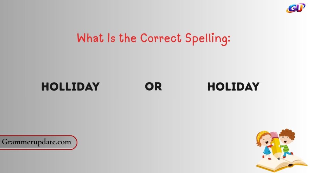 What Is the Correct Spelling: Holliday or Holiday?