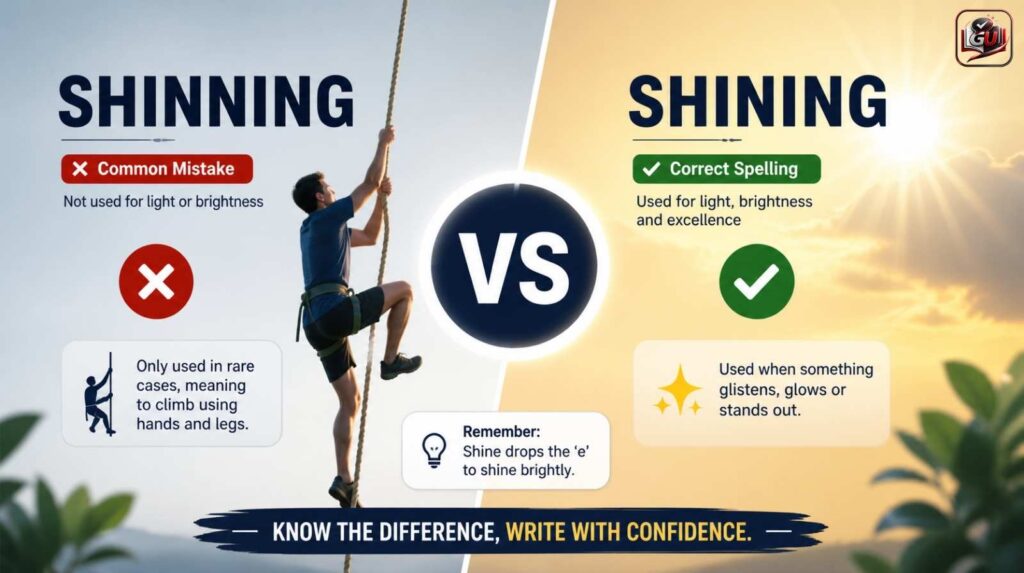What Is the Correct Spelling: Shinning vs Shining?