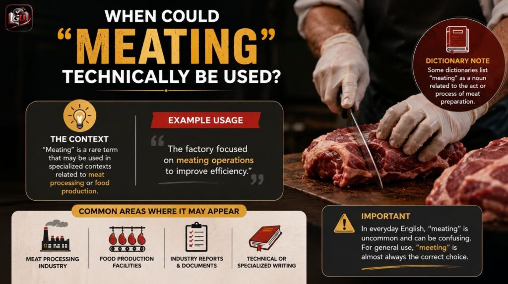 When Could “Meating” Technically Be Used?