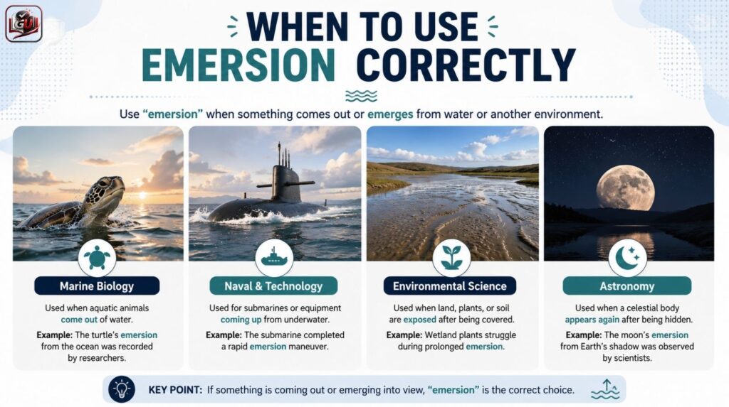 When to Use Emersion Correctly