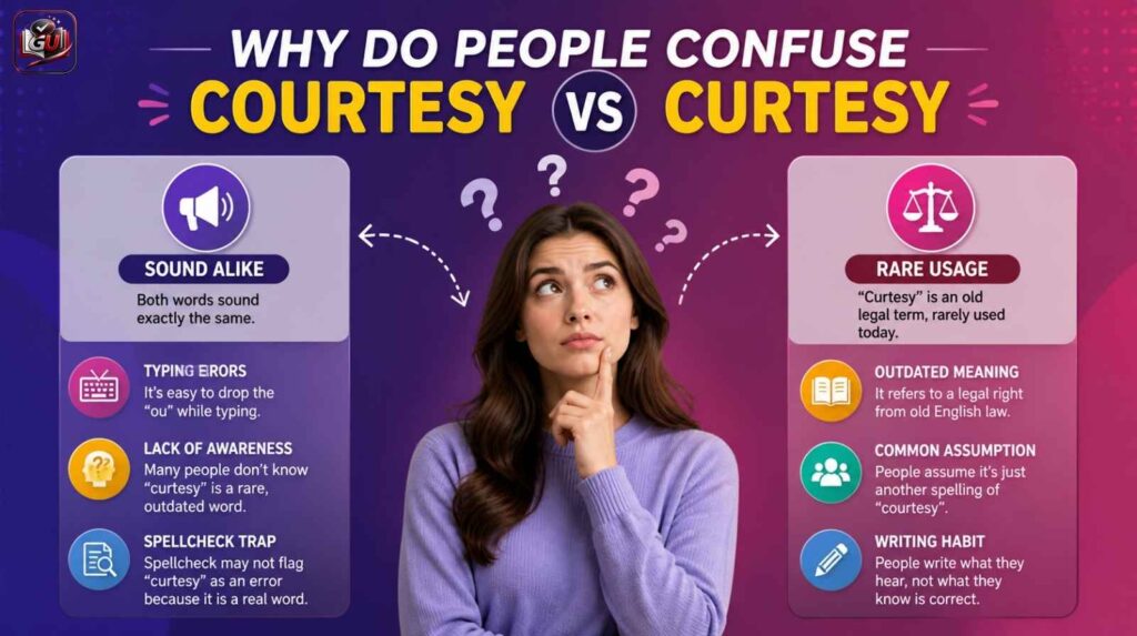 Why Do People Confuse Courtesy vs Curtesy?