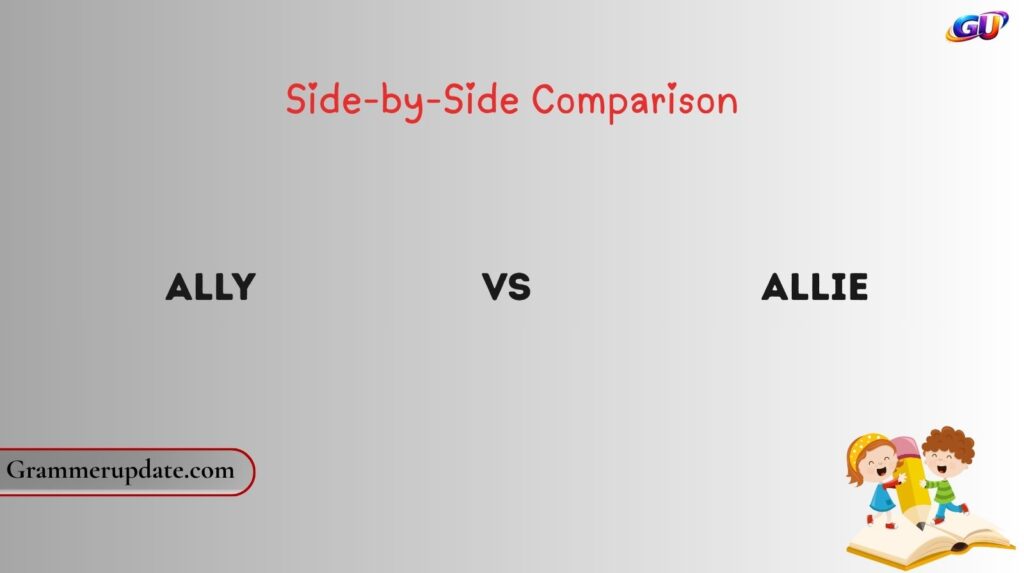 Ally vs Allie: Side-by-Side Comparison