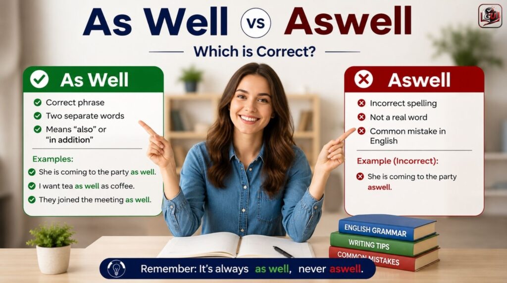 As Well vs Aswell: What’s The Difference And Which is Correct?