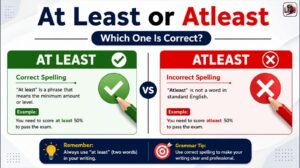 At Least or Atleast? Which One Is Correct In English?