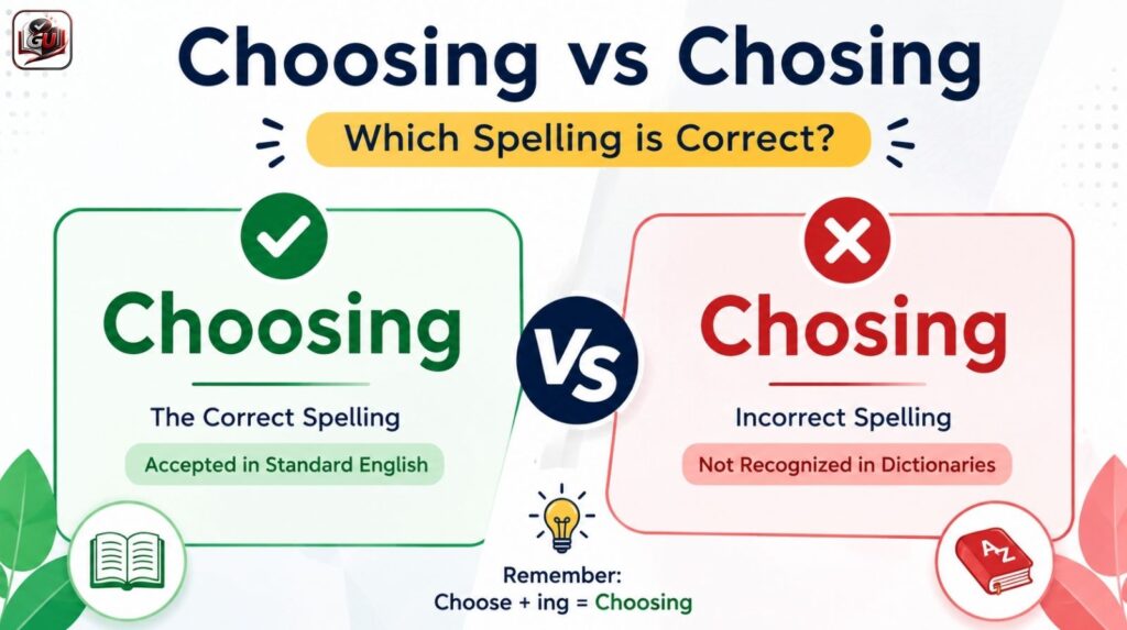 Choosing vs Chosing: How To Spell Choosing Correctly