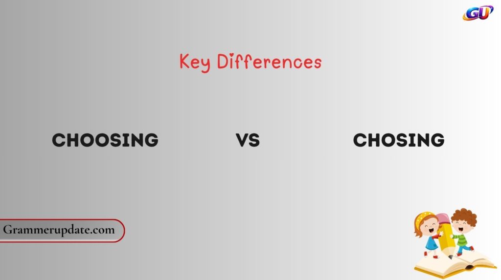 Choosing vs Chosing: Key Differences