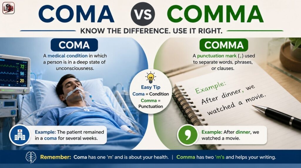Coma vs Comma: What’s The Difference And When To Use Each?