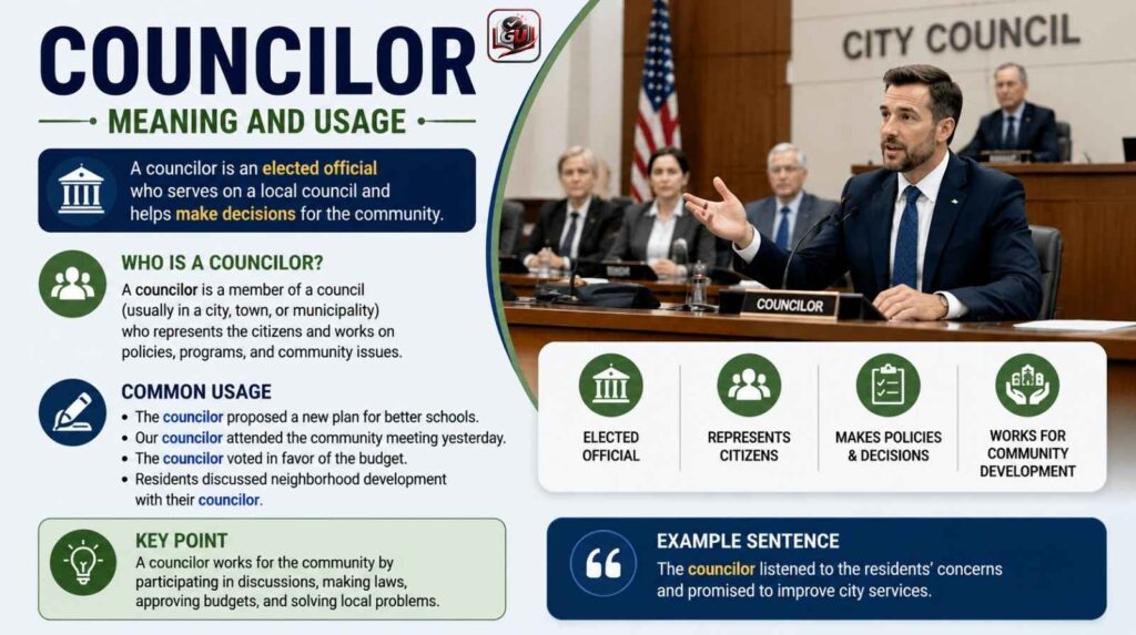 Councilor Meaning and Usage
