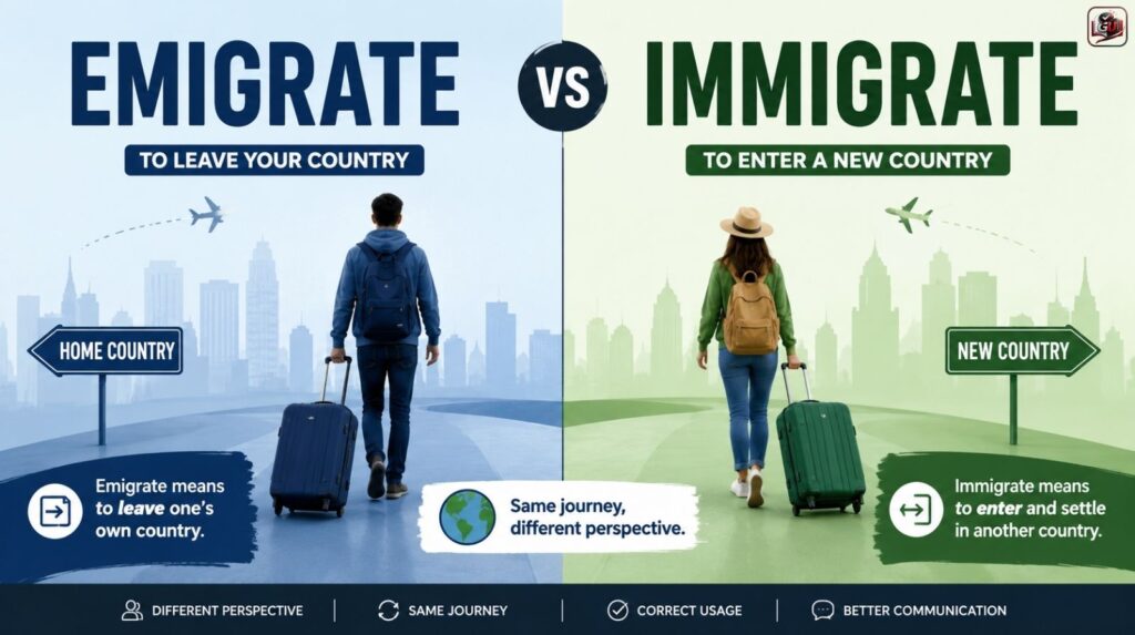 Emigrate vs Immigrate: Difference, Meaning & Usage Explained