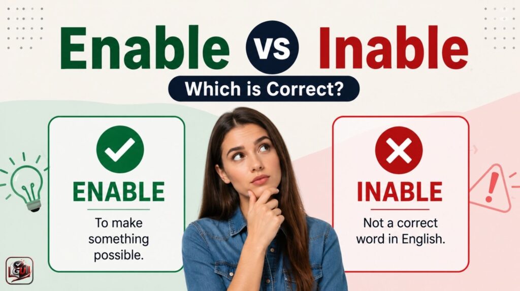 Enable vs Inable Difference And Correct Usage
