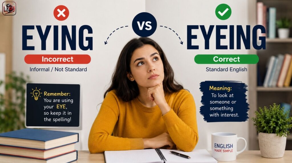 Eying vs Eyeing: Which Spelling Is Correct In English?