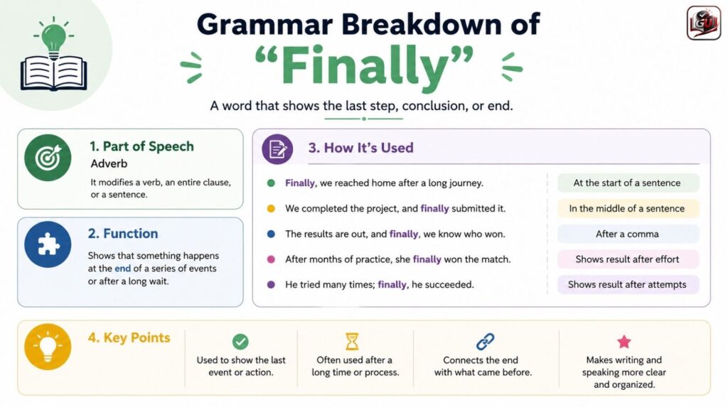 Grammar Breakdown of “Finally”