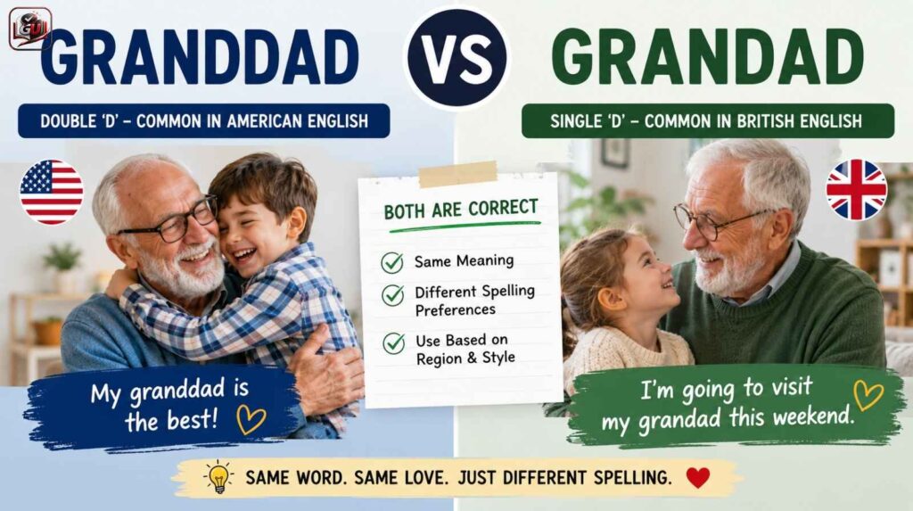 Granddad vs Grandad: Which Spelling Is Correct And Usage Explained
