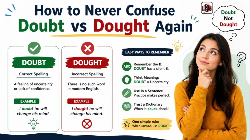 How to Never Confuse Doubt vs Dought Again