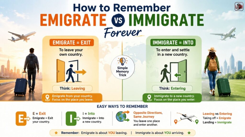 How to Remember Emigrate vs Immigrate Forever